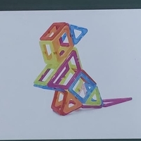 משחק הרכבה מגנטי 38 חלקים