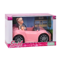 בובה עם מכונית ספורט Roadster Fashion