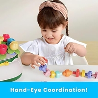 השחלת צורות פרחים