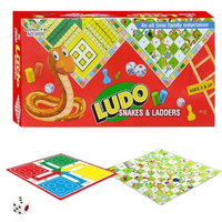משחק קופסה כפול: סולמות ונחשים + לודו  (Ludo)
