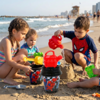 סט לים  עם משפך-ספיידרמן הירו