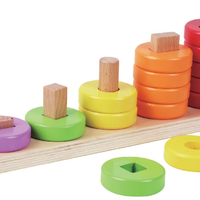 حلقات عد، ألوان وأشكال متطابقة، 16 قطعة