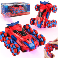 מכונית פעלולים על שלט בעיצוב ספיידרמן (Spider Stunt Car)