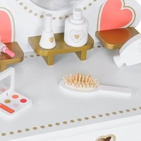 שידת איפור מעץ עם כיסא מידות 90x49x34 ס״מ מבית Enigma