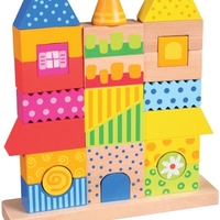 أحجية مكونة من 26 قطعة على شكل منزل pit toys -