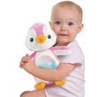 פינגוין מנגן ומנורת לילה כוכבים winfun -   ורוד