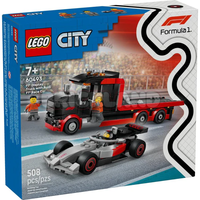 לגו City – משאית עם מכונית מרוץ ®Audi F1 בתצוגת ®F1 (60493) LEGO