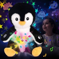 פינגוין מנגן עם תאורה לתקרה