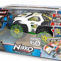 מכונית שטח אמפיבית עם שלט וטעינת USB מתאימה לכל שטח (חול, בוץ, שלג ואפילו מים) VAPORIZR™ 3 - ירוק