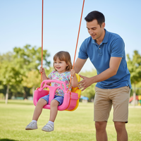 נדנדה 3 שלבים- צבע ורוד -