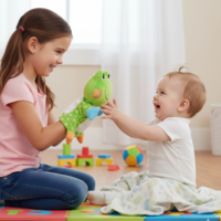 בובת כפפה מבית Pit Toys - צפרדע