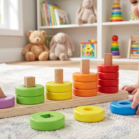 حلقات عد، ألوان وأشكال متطابقة، 16 قطعة