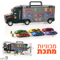 סט משאית + 6 מכוניות
