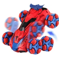 מכונית פעלולים על שלט בעיצוב ספיידרמן (Spider Stunt Car)