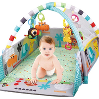 משטח פעילות ואוניברסיטה עם דפנות ניתנות לסגירה + מגוון צעצועים ו 30 כדורי פלסטיק - צבעוני