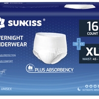 תחתון סופג SUNKISS מידה XL  כמות - 16 יחידות