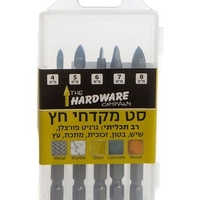 5 מקדחי חץ רב תכליתי 2 להבים