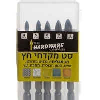 סט 5 מקדחי חץ צלב