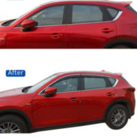 מגני רוח בהדבקה מבית Falcon עבור מאזדה CX-5 שנת 2017+ עם פס ניקל (8 חלקים)
