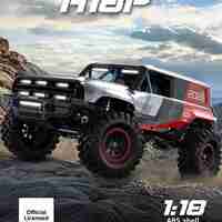 מכונית זחלן ברונקו – MJX H18P Ford Bronco Brushless 1:18th Scale Crawler 2S LiPo