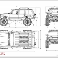 מכונית זחלן סלעים – CROSS RC EMO X2 1/8 ARTR אפור