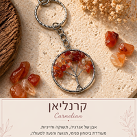 מחזיק מפתחות עץ החיים – אבני קריסטל