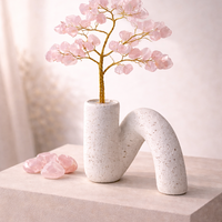 עץ קריסטלים דקורטיבי במבחר אבנים טבעיו