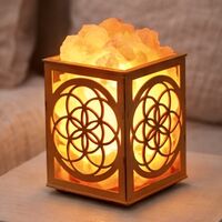 מנורת מלח לייזר פרח החיים