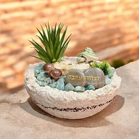 מזרקה בינונית משולבת רוז קוורץ אוונטורין ואמזונייט