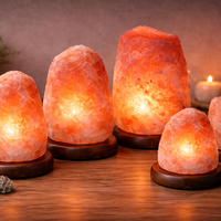 מנורת גביש מלח טבעי