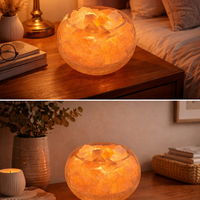 מנורת מלח בכלי זכוכית ענק