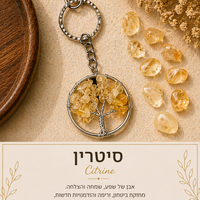 מחזיק מפתחות עץ החיים – אבני קריסטל