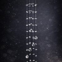 מובייל קריסטל 9 חוטים בשיבוץ משושי קריסטל