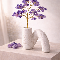 עץ קריסטלים דקורטיבי במבחר אבנים טבעיו