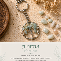 מחזיק מפתחות עץ החיים – אבני קריסטל