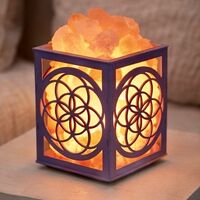 מנורת מלח לייזר פרח החיים