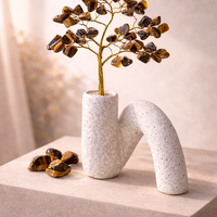 עץ קריסטלים דקורטיבי במבחר אבנים טבעיו