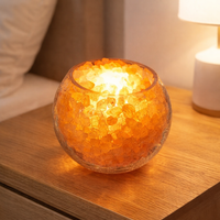 מנורת מלח בכלי זכוכיות