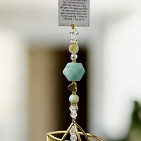 תפילת הדרך לרכב מגן דוד 6/18 סמ במבחר סוגי קריסטל