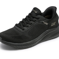 SKECHERS SLIP IN BOBS SPORT סקצ'רס סליפ אין נשים רחב שחור