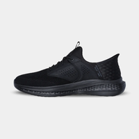SKECHERS Slade Caster SLIP IN סקצ'רס גברים סליפ אין שחור