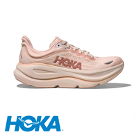 HOKA BONDI 9 WIDE הוקה נשים ורוד בהיר