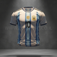 חליפות כדורגל ארגנטינה - מסי תכלת לבן