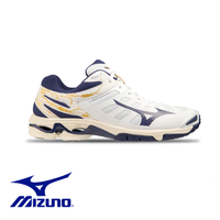 MIZUNO WAVE VOLTAGE מיזונו כדורעף גברים לבן נייבי צהוב