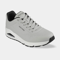 SKECHERS UNO סקצ'רס גברים אפור שחור