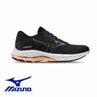 MIZUNO WAVE RIDER 26 D מיזונו נשים רחב שחור לבן כתום