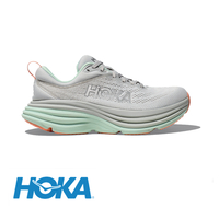 HOKA BONDI 8 WIDE הוקה נשים אפור ירקרק