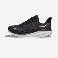 HOKA CLIFTON  9 2E הוקה גברים שחור לבן
