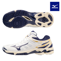 MIZUNO WAVE VOLTAGE מיזונו כדורעף גברים לבן נייבי צהוב