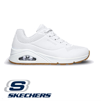 SKECHERS UNO סקצ'רס נשים לבן סוליית דבש